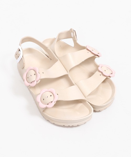 WC(ダブル シー)の「フラワーベルトサンダル(サンダル・レディース・ブラック/オレンジ/アイボリー・SMALL/MEDIUM)」の6枚目の写真