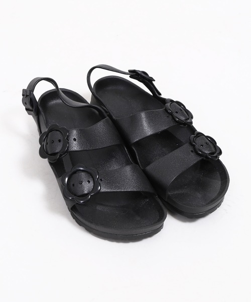 WC(ダブル シー)の「フラワーベルトサンダル(サンダル・レディース・ブラック/オレンジ/アイボリー・SMALL/MEDIUM)」の7枚目の写真