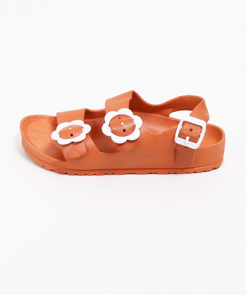 WC(ダブル シー)の「フラワーベルトサンダル(サンダル・レディース・ブラック/オレンジ/アイボリー・SMALL/MEDIUM)」の9枚目の写真