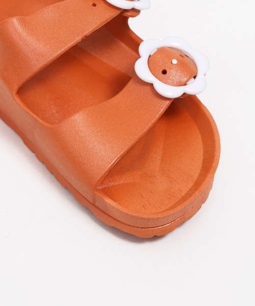 WC(ダブル シー)の「フラワーベルトサンダル(サンダル・レディース・ブラック/オレンジ/アイボリー・SMALL/MEDIUM)」の12枚目の写真