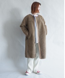 MANASTASH | MANASTASH/マナスタッシュ　W's  MT. GORILLA LONG JKT '21　ウィメンズ　マウントゴリラ　ロングジャケット　フリース(ノーカラーコート)