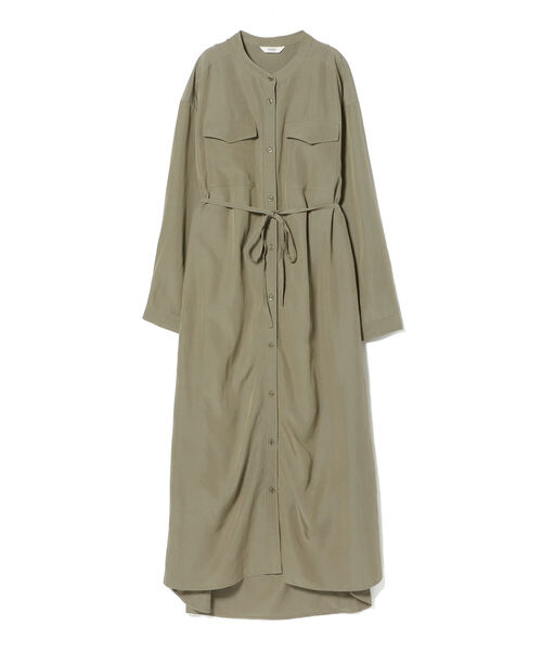 BEAMS HEART（ビームスハート）の「BEAMS HEART / フラップポケット ロングシャツ ワンピース（ワンピース・レディース・ベージュ/オリーブ/オレンジ・FREE）」の17枚目の写真