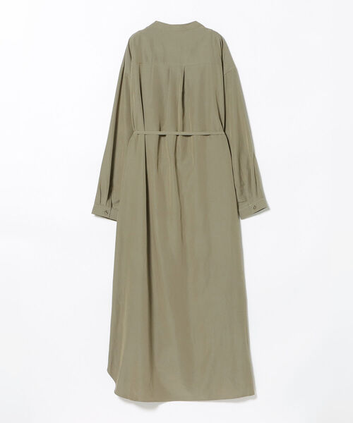 BEAMS HEART（ビームスハート）の「BEAMS HEART / フラップポケット ロングシャツ ワンピース（ワンピース・レディース・ベージュ/オリーブ/オレンジ・FREE）」の18枚目の写真