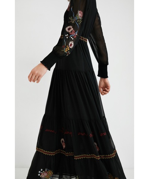 Desigual（デシグアル）の「ボーホー ロングワンピース（ワンピース・レディース・ブラック・2L/S/M/L）」の6枚目の写真