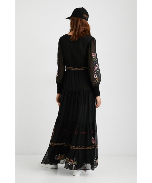 Desigual（デシグアル）の「ボーホー ロングワンピース（ワンピース・レディース・ブラック・2L/S/M/L）」の4枚目の写真