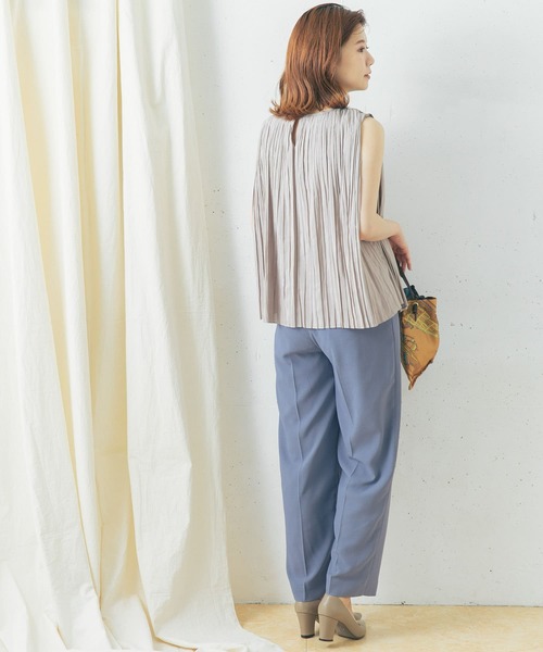 URBAN RESEARCH ROSSO WOMEN（アーバンリサーチ　ロッソ）の「シアープリーツブラウス（シャツ/ブラウス・レディース・オレンジ/グレー系その他/パープル系その他・FREE）」の13枚目の写真