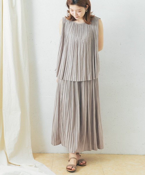 URBAN RESEARCH ROSSO WOMEN（アーバンリサーチ　ロッソ）の「シアープリーツブラウス（シャツ/ブラウス・レディース・オレンジ/グレー系その他/パープル系その他・FREE）」の14枚目の写真