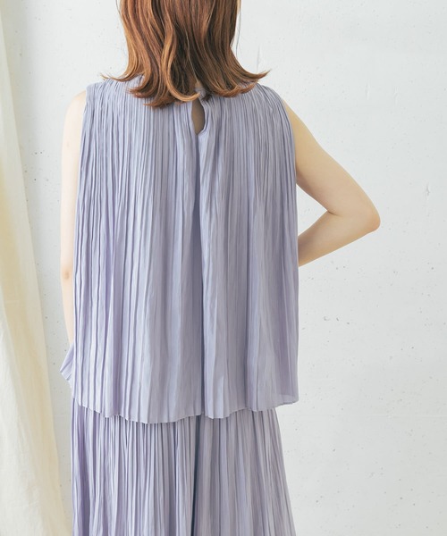 URBAN RESEARCH ROSSO WOMEN（アーバンリサーチ　ロッソ）の「シアープリーツブラウス（シャツ/ブラウス・レディース・オレンジ/グレー系その他/パープル系その他・FREE）」の18枚目の写真