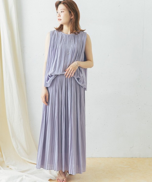 URBAN RESEARCH ROSSO WOMEN（アーバンリサーチ　ロッソ）の「シアープリーツブラウス（シャツ/ブラウス・レディース・オレンジ/グレー系その他/パープル系その他・FREE）」の19枚目の写真