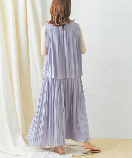 URBAN RESEARCH ROSSO WOMEN（アーバンリサーチ　ロッソ）の「シアープリーツブラウス（シャツ/ブラウス・レディース・オレンジ/グレー系その他/パープル系その他・FREE）」の20枚目の写真