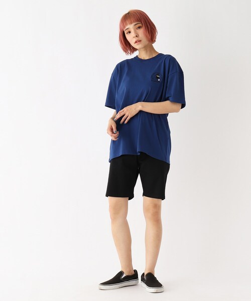BASECONTROL(ベースコントロール)の「◆Quash 髭グラフィック ワンポイントサガラ刺繍半袖Tシャツ(Tシャツ/カットソー・レディース・アイボリー系/アイボリー系2/アイボリー系1/ライトグリーン/ダークグリーン/ネイビー/アイボリー/ブラック・99)」の21枚目の写真