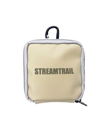 Stream Trail トラベルオーガナイザー レザー ベージュ STREAM TRAIL｜ストリームトレイル（メンズ）のポーチ（ベージュ系