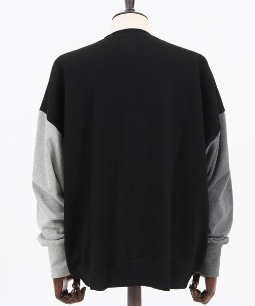 CAMBIO（カンビオ）の「msw955-Bias Sweat Pullover プルオーバー（スウェット・メンズ・ブラック/キナリ/カーキ・S/M/L）」の21枚目の写真