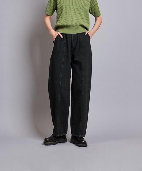 Steven Alan（スティーブンアラン）の「＜Steven Alan＞12OZ DENIM WIDE TAPERED PANTS/デニムパンツ（デニムパンツ・レディース・ブラック/ネイビー・MEDIUM/SMALL/LARGE）」の12枚目の写真