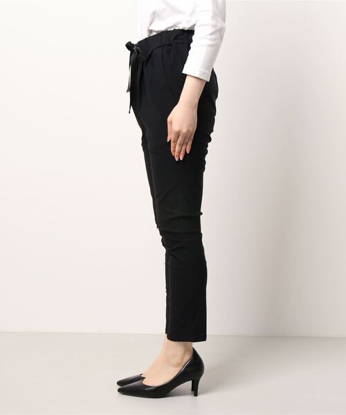 PICCIN(ピッチン)の「ウエストリボンメリルハイテンションパンツ(その他パンツ・レディース・ネイビー/ブラック/サンドベージュ/ピンク/カーキ・S/L/M)」の7枚目の写真