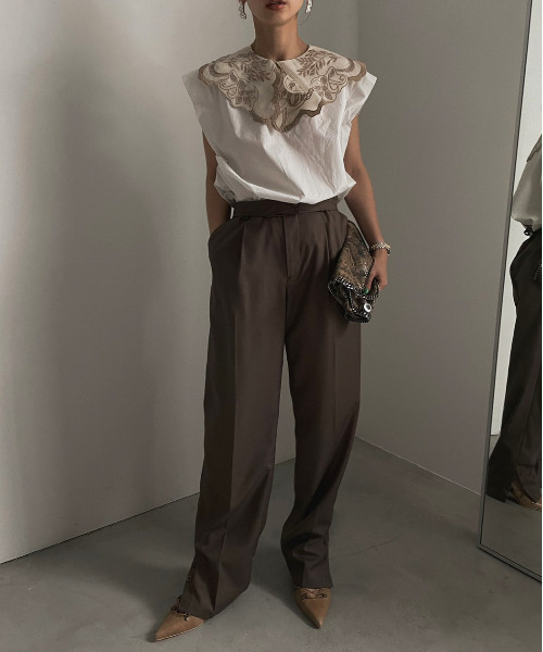 Ameri（アメリ）の「CAT’S CRADLE MULE（パンプス・レディース・ブラック/ベージュ/カーキ・SMALL/MEDIUM/LARGE）」の14枚目の写真