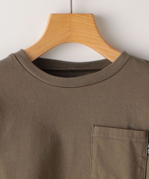 SHIPS(シップス)の「SHIPS KIDS:シャツ コンビ カットソー(100~130cm)(Tシャツ/カットソー・キッズ・グレー/キャメル・110/130/120/100)」の9枚目の写真