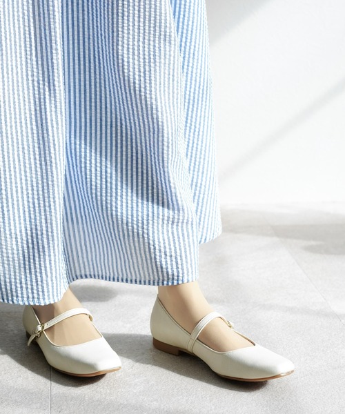 chocolates(チョコラテス)の「メリージェーン ストレッチ スクエアパンプス【日本製】(パンプス・レディース・ブラック/アイボリー/ベージュ/ブラック系その他・22cm/22.5cm/23cm/23.5cm/24cm/24.5cm/25cm)」の16枚目の写真