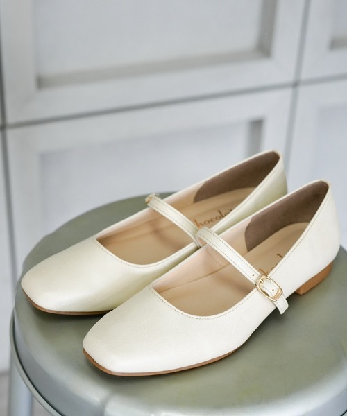 chocolates(チョコラテス)の「メリージェーン ストレッチ スクエアパンプス【日本製】(パンプス・レディース・ブラック/アイボリー/ベージュ/ブラック系その他・22cm/22.5cm/23cm/23.5cm/24cm/24.5cm/25cm)」の14枚目の写真