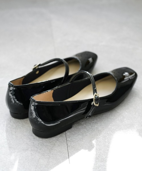 chocolates(チョコラテス)の「メリージェーン ストレッチ スクエアパンプス【日本製】(パンプス・レディース・ブラック/アイボリー/ベージュ/ブラック系その他・22cm/22.5cm/23cm/23.5cm/24cm/24.5cm/25cm)」の19枚目の写真