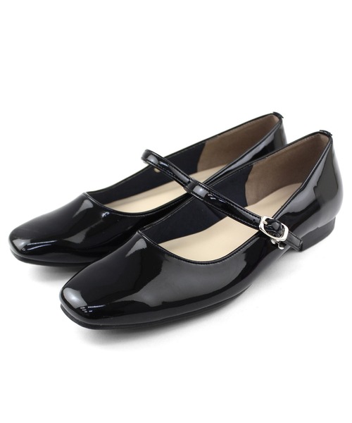 chocolates(チョコラテス)の「メリージェーン ストレッチ スクエアパンプス【日本製】(パンプス・レディース・ブラック/アイボリー/ベージュ/ブラック系その他・22cm/22.5cm/23cm/23.5cm/24cm/24.5cm/25cm)」の21枚目の写真