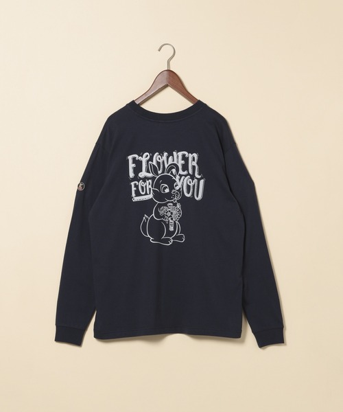 KEITA MARUYAMA(ケイタマルヤマ)の「【KEITA MARUYAMA】グラフィックロンT(Tシャツ/カットソー・メンズ・ホワイト/ネイビー/オフホワイト/ピンク/オレンジ/グリーン/ライトグリーン/チャコール・FREE)」の6枚目の写真