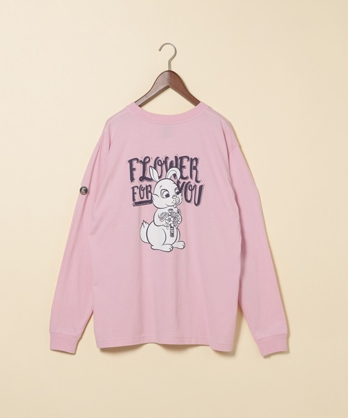 KEITA MARUYAMA(ケイタマルヤマ)の「【KEITA MARUYAMA】グラフィックロンT(Tシャツ/カットソー・メンズ・ホワイト/ネイビー/オフホワイト/ピンク/オレンジ/グリーン/ライトグリーン/チャコール・FREE)」の7枚目の写真