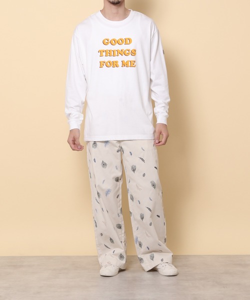 KEITA MARUYAMA(ケイタマルヤマ)の「【KEITA MARUYAMA】グラフィックロンT(Tシャツ/カットソー・メンズ・ホワイト/ネイビー/オフホワイト/ピンク/オレンジ/グリーン/ライトグリーン/チャコール・FREE)」の19枚目の写真