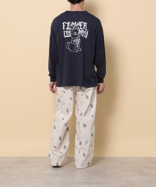 KEITA MARUYAMA(ケイタマルヤマ)の「【KEITA MARUYAMA】グラフィックロンT(Tシャツ/カットソー・メンズ・ホワイト/ネイビー/オフホワイト/ピンク/オレンジ/グリーン/ライトグリーン/チャコール・FREE)」の15枚目の写真