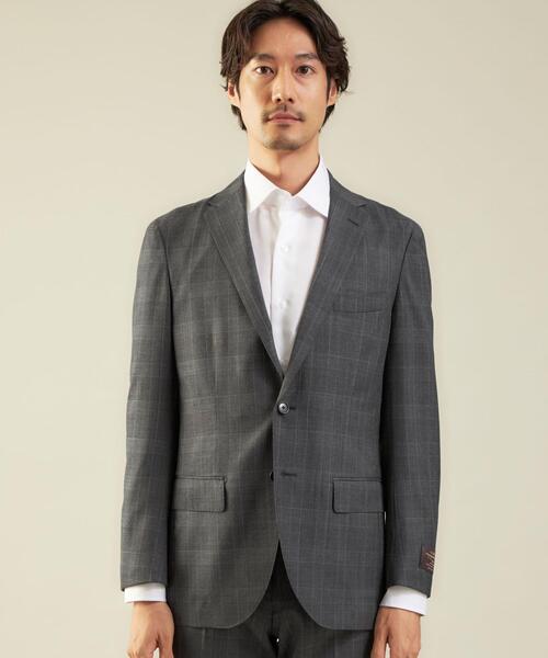 green label relaxing(グリーンレーベルリラクシング)の「<green label relaxing>カノニコ グレンチェック2B RG スーツジャケット(スーツジャケット・メンズ・グレー/ネイビー・46/42/50/52/44/48)」の6枚目の写真