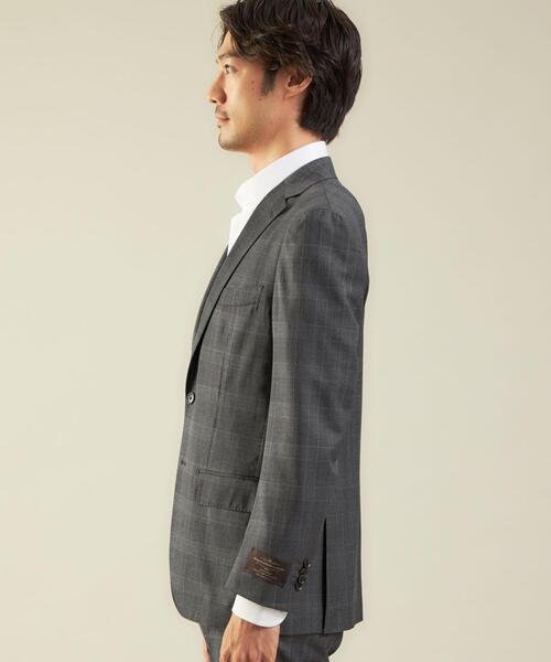 green label relaxing(グリーンレーベルリラクシング)の「<green label relaxing>カノニコ グレンチェック2B RG スーツジャケット(スーツジャケット・メンズ・グレー/ネイビー・46/42/50/52/44/48)」の3枚目の写真
