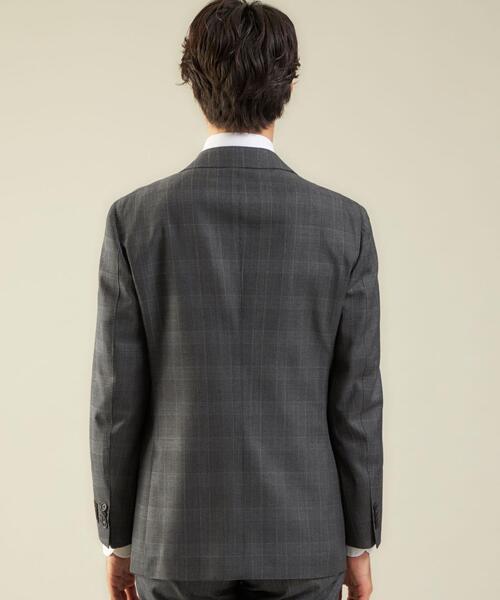 green label relaxing(グリーンレーベルリラクシング)の「<green label relaxing>カノニコ グレンチェック2B RG スーツジャケット(スーツジャケット・メンズ・グレー/ネイビー・46/42/50/52/44/48)」の5枚目の写真