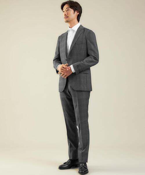 green label relaxing(グリーンレーベルリラクシング)の「<green label relaxing>カノニコ グレンチェック2B RG スーツジャケット(スーツジャケット・メンズ・グレー/ネイビー・46/42/50/52/44/48)」の12枚目の写真