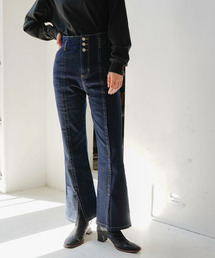 デニムフレアパンツ