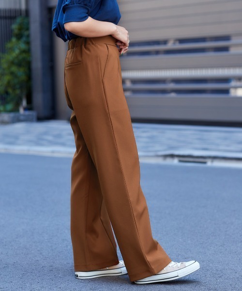 e.r.g*（イーアールジー）の「カラーストレートパンツ（その他パンツ・レディース・ブラック/ベージュ/ブラウン/カーキ/ピンク・M/L）」の10枚目の写真