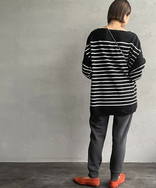 AMERICANA（アメリカーナ）の「【FUDGE11月号掲載】[Americana×JEANS FACTORY/アメリカーナ×ジーンズファクトリー] 別注 オーバルロゴスウェットパンツ（スウェットパンツ・レディース・スミクロ/グレー/モカ・S/M）」の12枚目の写真