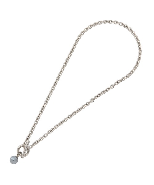 JUNRED(ジュンレッド)の「パールチャームネックレス(ネックレス・メンズ・ブラック/シルバー・FREE)」の7枚目の写真