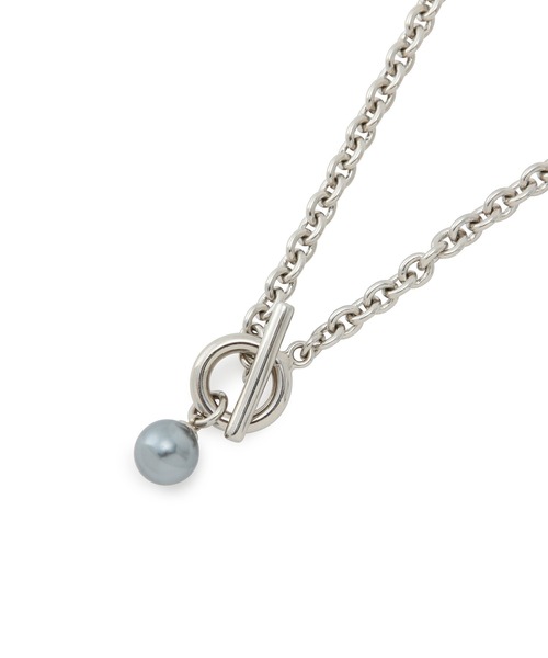 JUNRED(ジュンレッド)の「パールチャームネックレス(ネックレス・メンズ・ブラック/シルバー・FREE)」の9枚目の写真