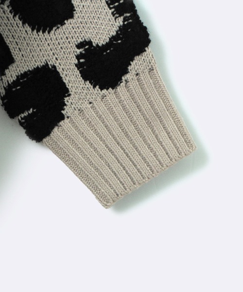 one way（ワンウェイ）の「【oneway Jeans】レオパードニット（ニット/セーター・レディース・ベージュ/ライトグレー/ブラック/ライトブラウン・FREE）」の20枚目の写真