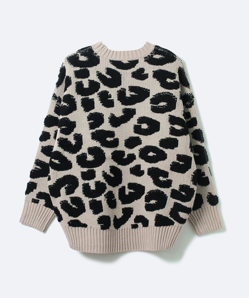 one way（ワンウェイ）の「【oneway Jeans】レオパードニット（ニット/セーター・レディース・ベージュ/ライトグレー/ブラック/ライトブラウン・FREE）」の19枚目の写真