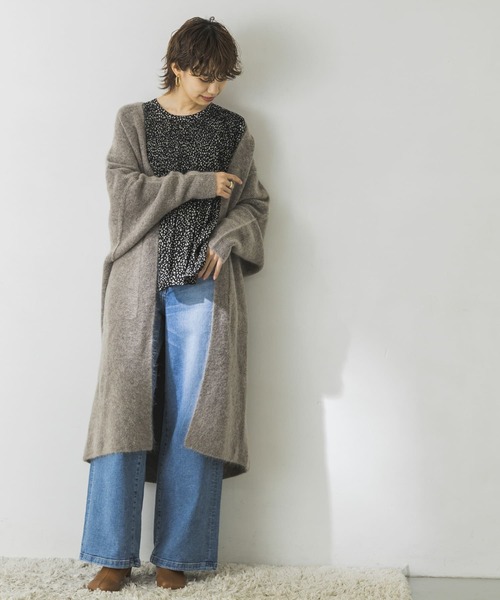 URBAN RESEARCH(アーバンリサーチ)の「プリーツデザインレオパードブラウス(Tシャツ/カットソー・レディース・ベージュ/ブラック・FREE)」の16枚目の写真