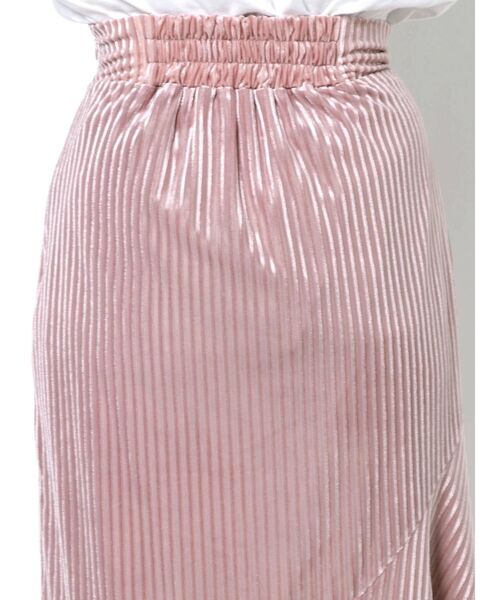 dazzlin（ダズリン）の「ストライプベロア切り替えスカート（スカート・レディース・ピンク/ブルー/モカ・SMALL/MEDIUM）」の22枚目の写真