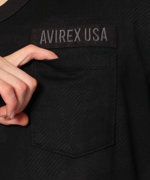 AVIREX(アヴィレックス)の「【WEB限定】長袖 Vネック ファティーグ Tシャツ / LONGSLEEVE S V-NECK FATIGUE T-SHIRT / アヴィレックス / AVIREX(Tシャツ/カットソー・メンズ・ブラック/オリーブ/White/ホワイト/ネイビー/Black・XX-LARGE/X-LARGE/LARGE/MEDIUM)」の13枚目の写真