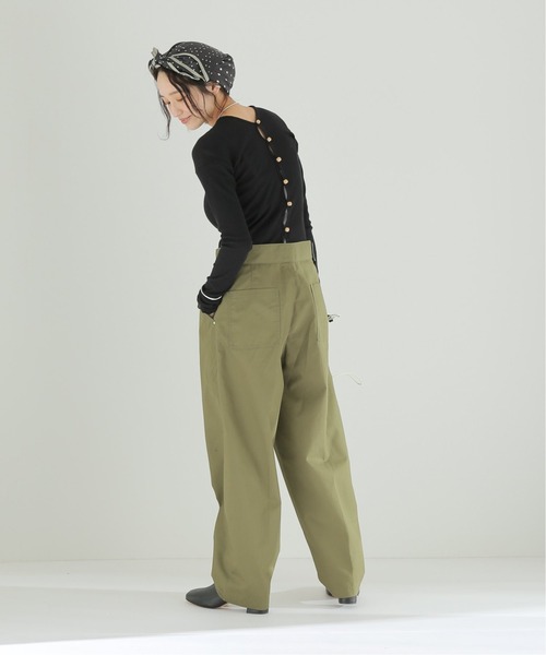 BASERANGE（ベースレンジ）の「【BASERANGE/ベースレンジ】 MAIN TAV BUTTONDOWN：カーディガン（カーディガン/ボレロ・レディース・ブラック・SMALL）」の3枚目の写真