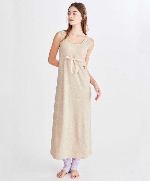Chut！ INTIMATES（シュットインティメイツ）の「【綿100%】パデッド タンク ドレス (C364)（ルームウェア/パジャマ・レディース・パープル/ライトベージュ・M/L）」の21枚目の写真