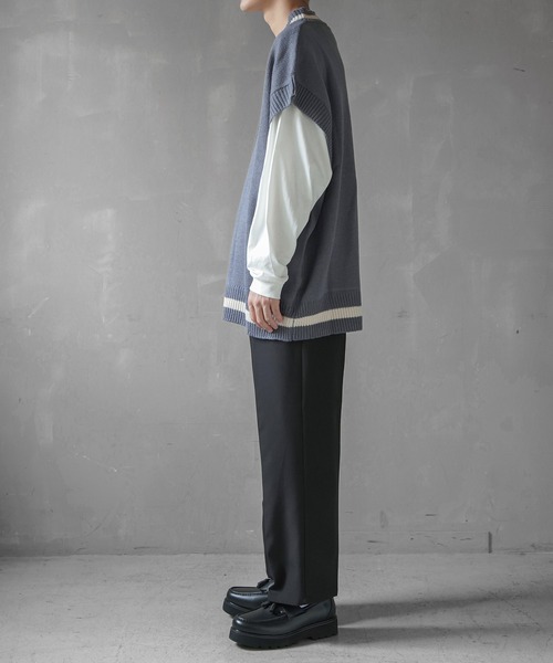 SPINNS（スピンズ）の「フェイクレザー ハイシャークソールタッセルローファー（ローファー・メンズ・ブラック・27cm/26cm）」の13枚目の写真