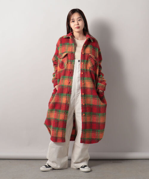 Johnson Woolen Mills(ジョンソンウーレンミルズ)の「【JOHNSON WOOLEN MILLS/ジョンソンウーレンミルズ】 フリースコート #J2002BC(ブルゾン・レディース・ネイビー系1/イエロー系その他/ピンク系その他・38)」の8枚目の写真