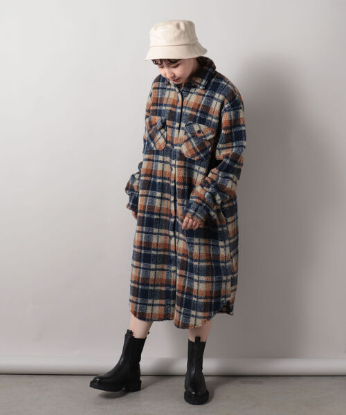 Johnson Woolen Mills(ジョンソンウーレンミルズ)の「【JOHNSON WOOLEN MILLS/ジョンソンウーレンミルズ】 フリースコート #J2002BC(ブルゾン・レディース・ネイビー系1/イエロー系その他/ピンク系その他・38)」の10枚目の写真