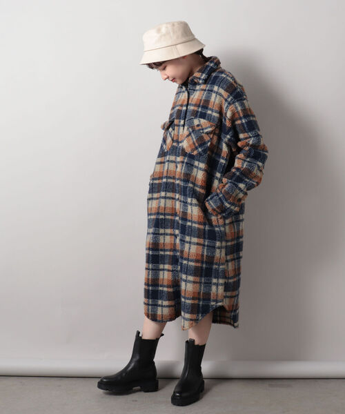 Johnson Woolen Mills(ジョンソンウーレンミルズ)の「【JOHNSON WOOLEN MILLS/ジョンソンウーレンミルズ】 フリースコート #J2002BC(ブルゾン・レディース・ネイビー系1/イエロー系その他/ピンク系その他・38)」の12枚目の写真