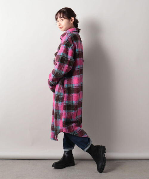 Johnson Woolen Mills(ジョンソンウーレンミルズ)の「【JOHNSON WOOLEN MILLS/ジョンソンウーレンミルズ】 フリースコート #J2002BC(ブルゾン・レディース・ネイビー系1/イエロー系その他/ピンク系その他・38)」の16枚目の写真